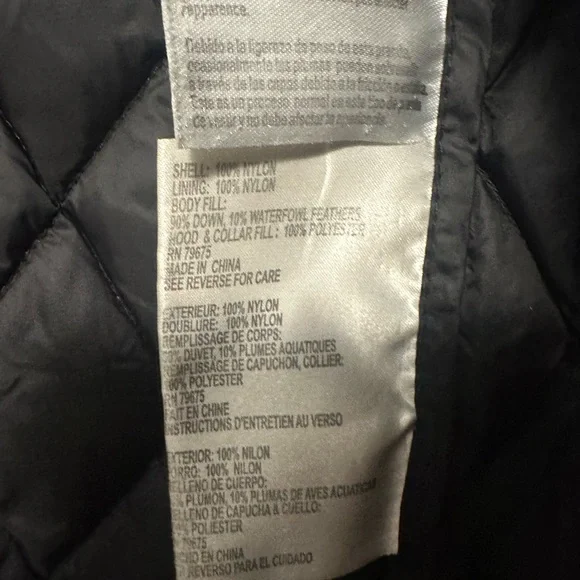 Michael Kors packable down fill jacket, black, women’s xs - Picture 5 of 5